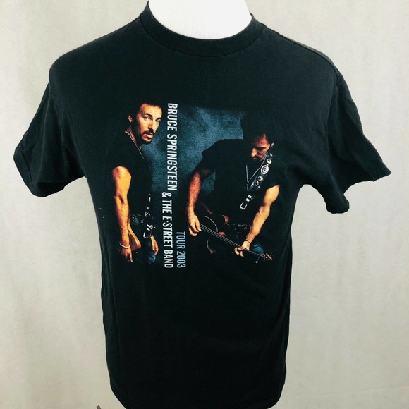 Bruce Springsteen E Street Concert T-Shirt Black Graphic 2003 Vintage Tee L - Picture 1 of 7